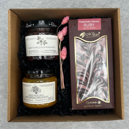 Zestaw z czekoladą ruby