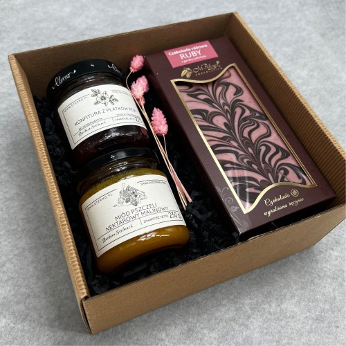 Zestaw z czekoladą i konfiturą