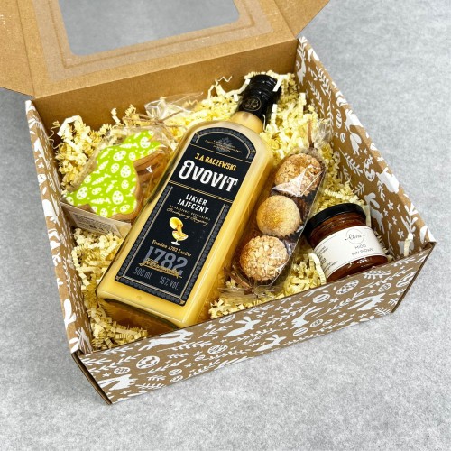 Zestaw wielkanocny z miodem i likierem