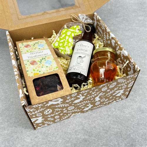 Zestaw wielkanocny z herbatą i miodem